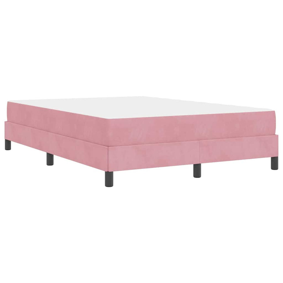 Boxspringbed met matras Roze 160 x 200 cm Fluweel