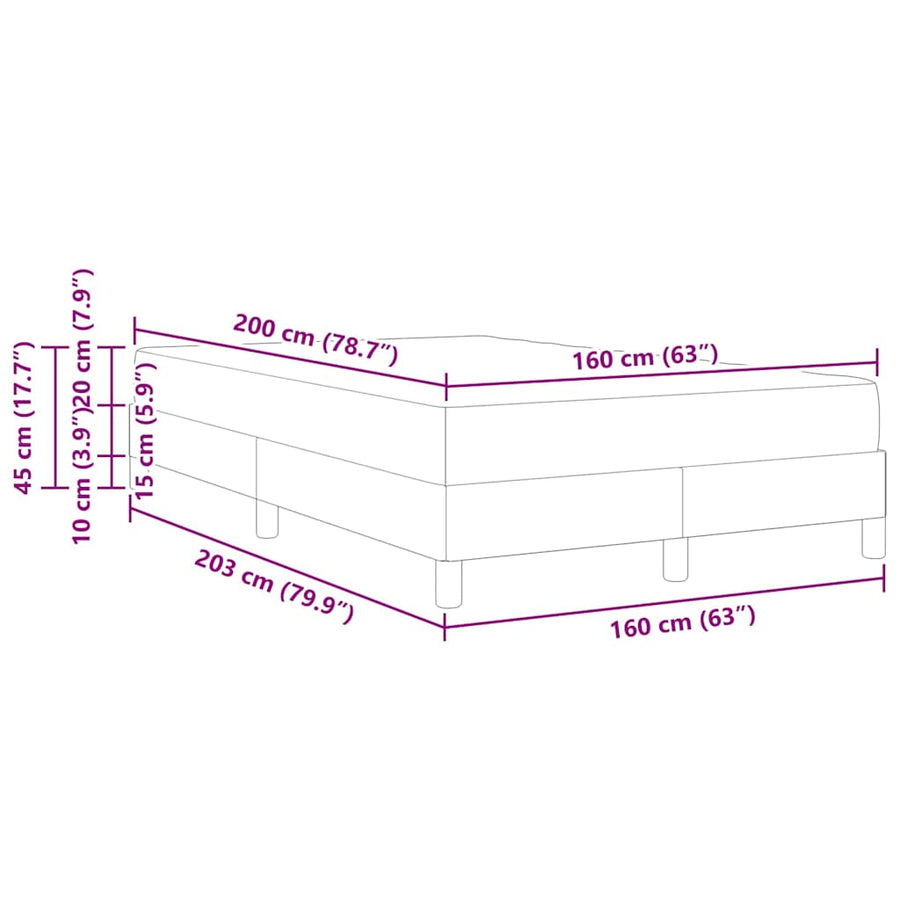 Boxspringbed met matras Roze 160 x 200 cm Fluweel