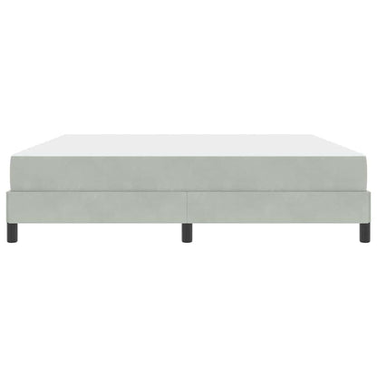 Boxspringbed met matras Lichtgrijs 180 x 200 cm Fluweel