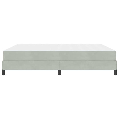 Boxspringbed met matras Lichtgrijs 180 x 200 cm Fluweel