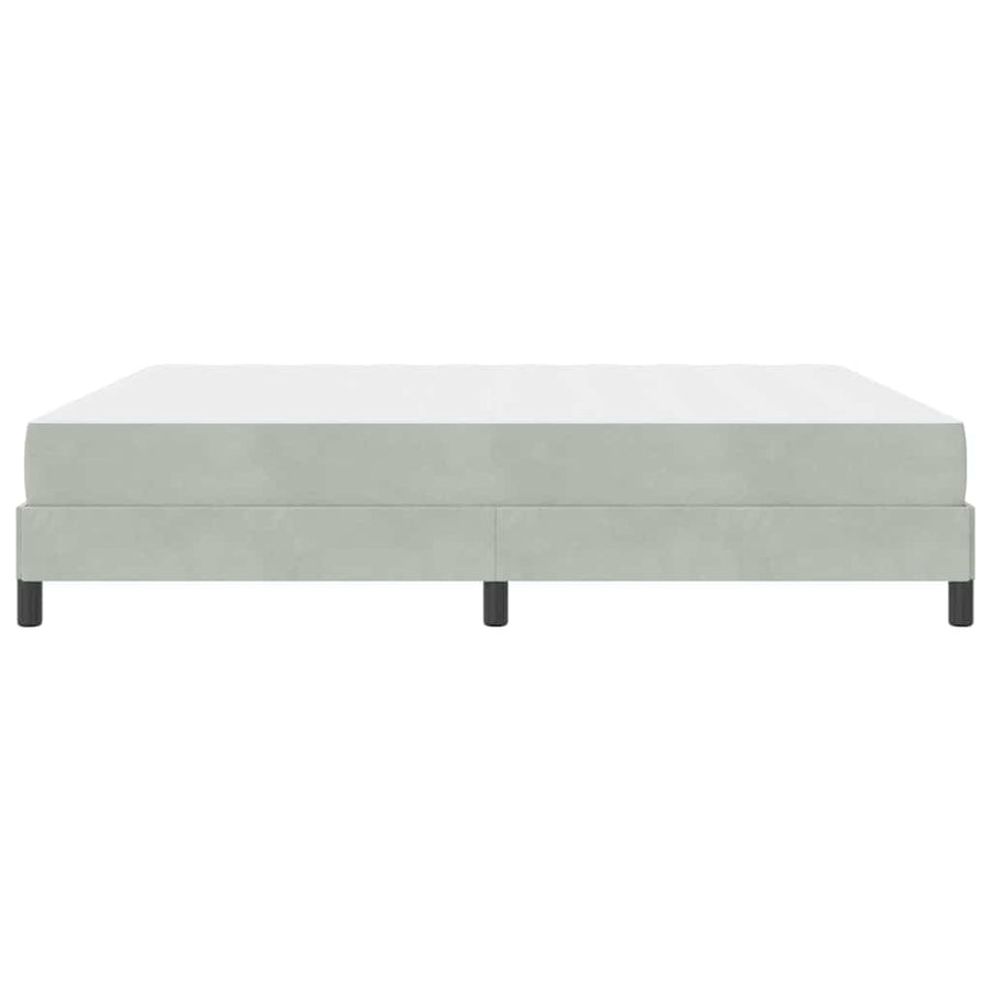 Boxspringbed met matras Lichtgrijs 180 x 200 cm Fluweel