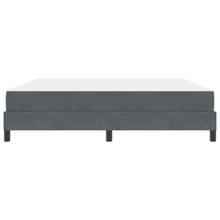 Boxspringbed met matras Donkergrijs 180 x 200 cm Fluweel