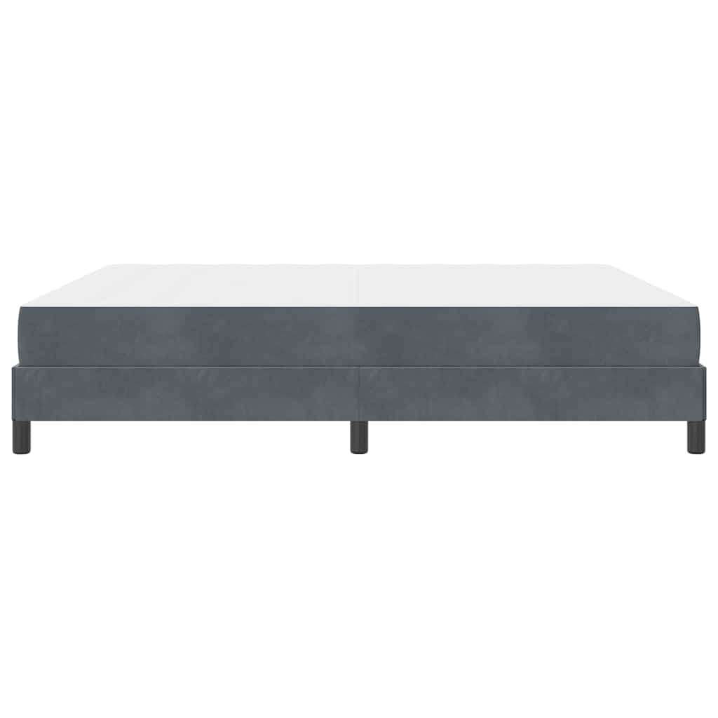 Boxspringbed met matras Donkergrijs 180 x 200 cm Fluweel