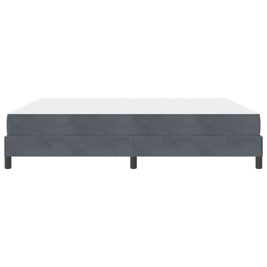 Boxspringbed met matras Donkergrijs 180 x 200 cm Fluweel