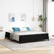 Box spring bed with mattress Black 180 x 200 cm Fabric