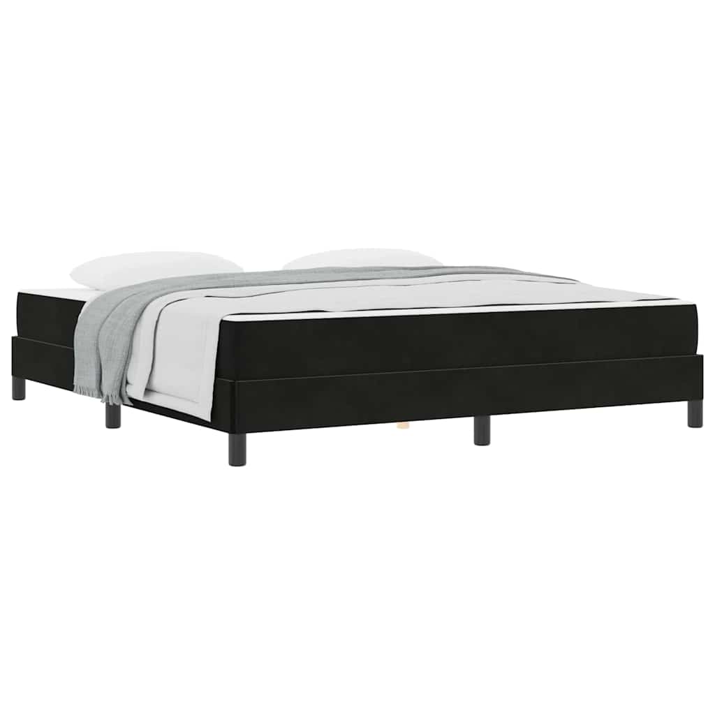Boxspringbed met matras Zwart 180 x 200 cm Fluweel