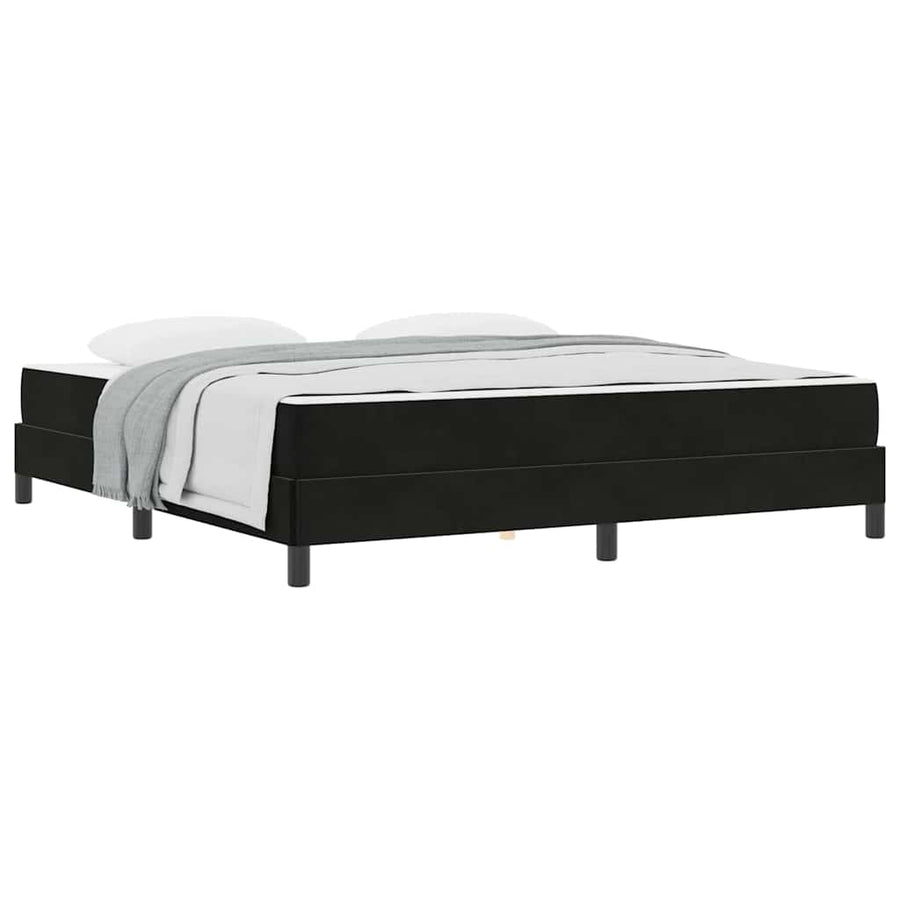 Boxspringbed met matras Zwart 180 x 200 cm Fluweel