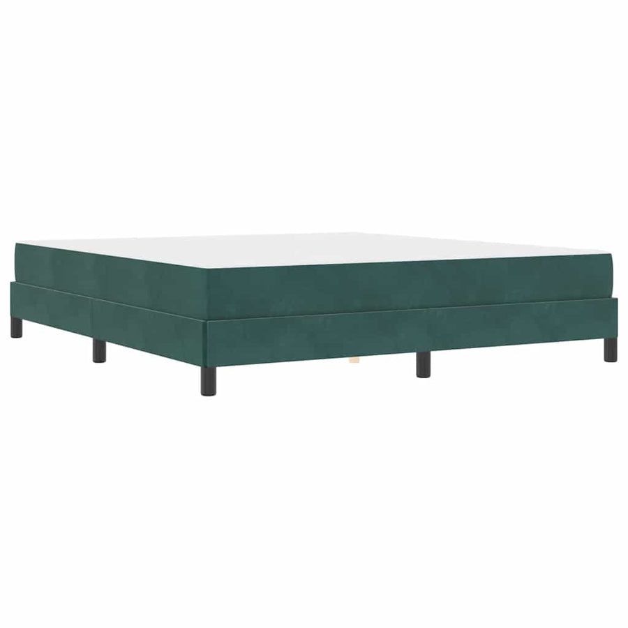 Boxspringbed met matras Donkergroen 180 x 200 cm Fluweel