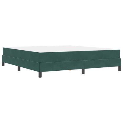 Boxspringbed met matras Donkergroen 180 x 200 cm Fluweel