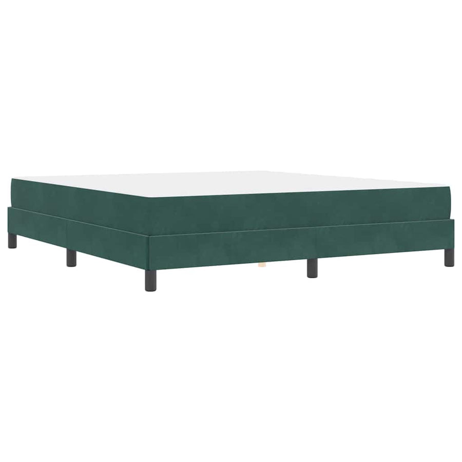 Boxspringbed met matras Donkergroen 180 x 200 cm Fluweel