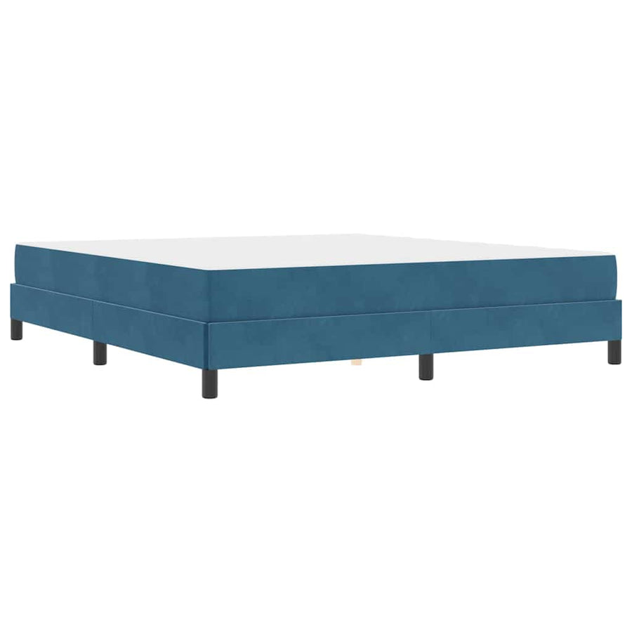 Boxspringbed met matras Donkerblauw 180 x 200 cm Fluweel