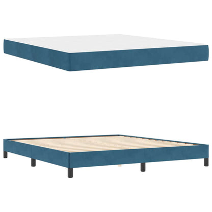 Boxspringbed met matras Donkerblauw 180 x 200 cm Fluweel