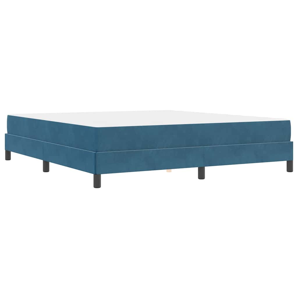 Boxspringbed met matras Donkerblauw 180 x 200 cm Fluweel