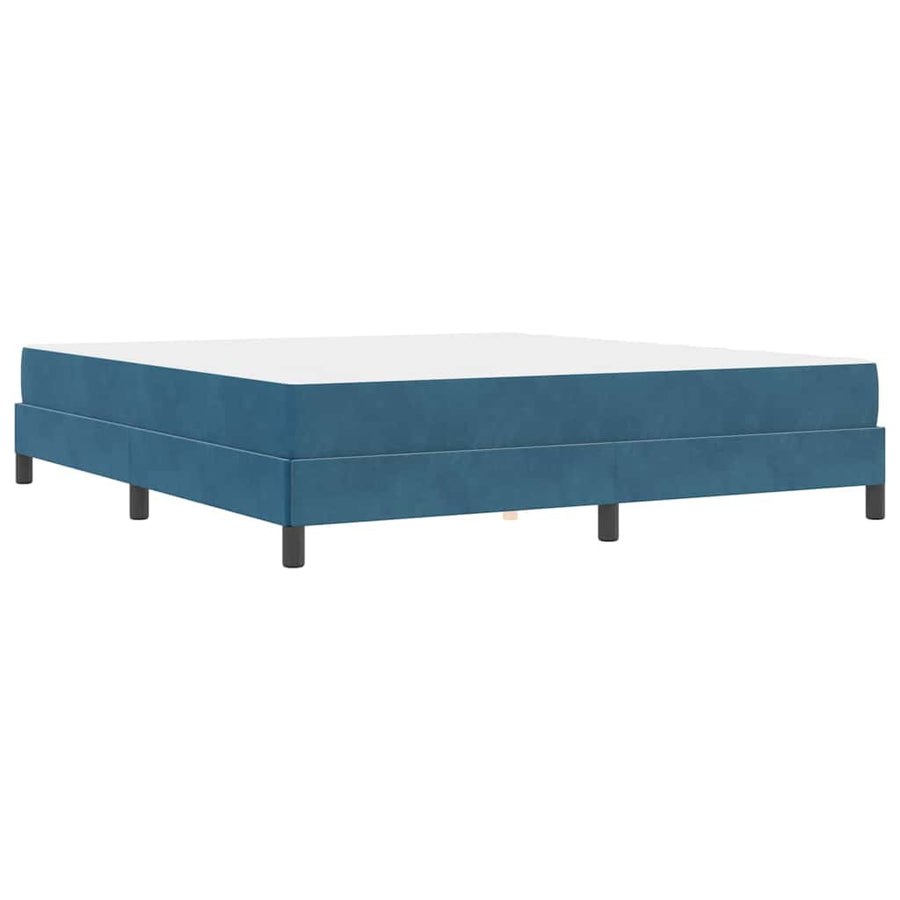 Boxspringbed met matras Donkerblauw 180 x 200 cm Fluweel