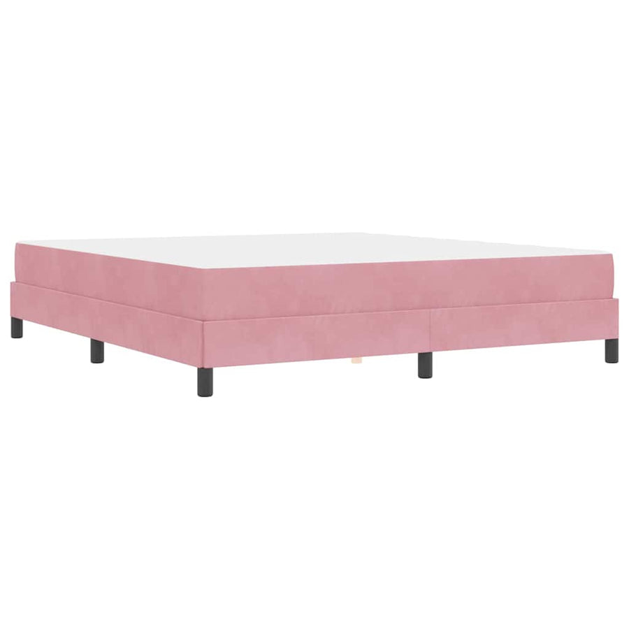 Boxspringbed met matras Roze 180 x 200 cm Fluweel