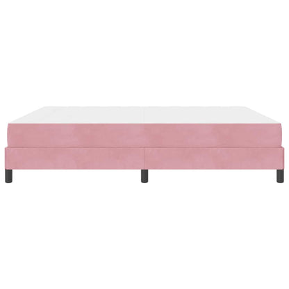 Boxspringbed met matras Roze 180 x 200 cm Fluweel