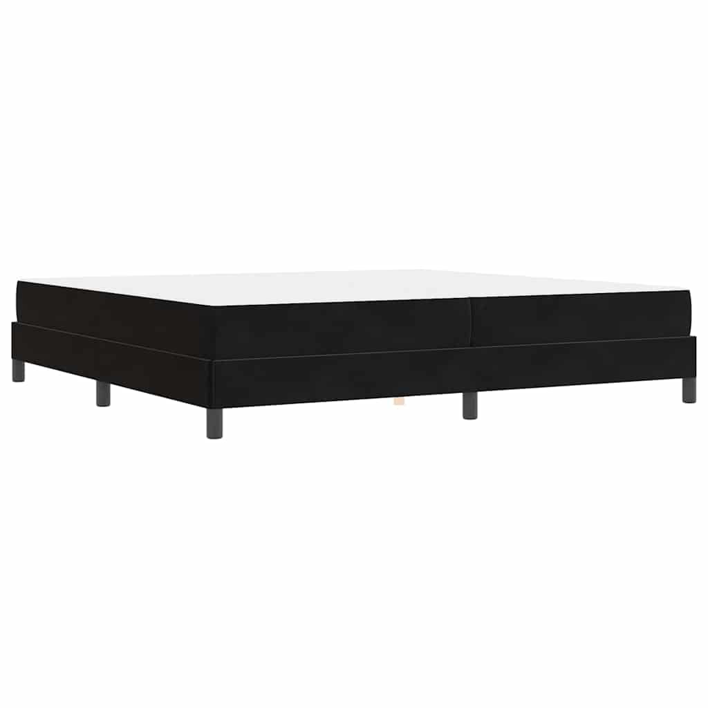 Boxspringbed met matras Zwart 200 x 200 cm Fluweel