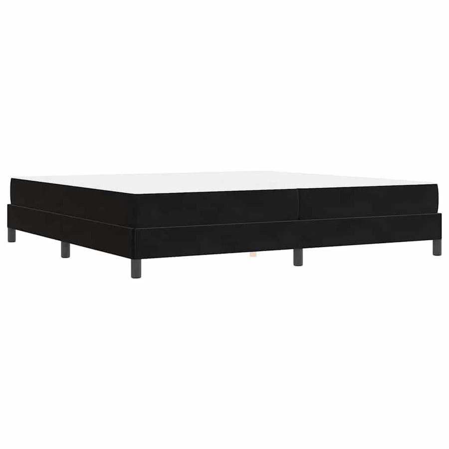 Boxspringbed met matras Zwart 200 x 200 cm Fluweel