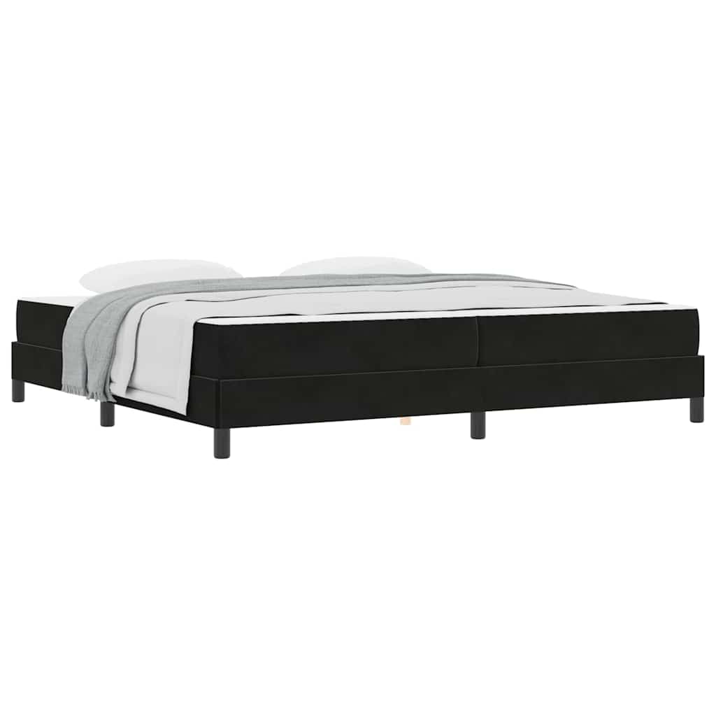 Boxspringbed met matras Zwart 200 x 200 cm Fluweel