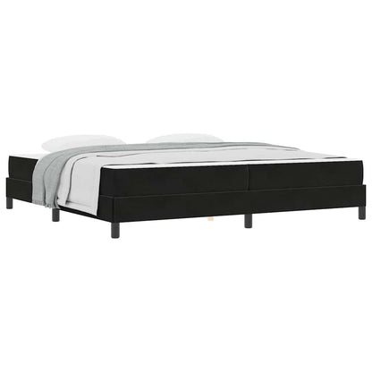 Boxspringbed met matras Zwart 200 x 200 cm Fluweel
