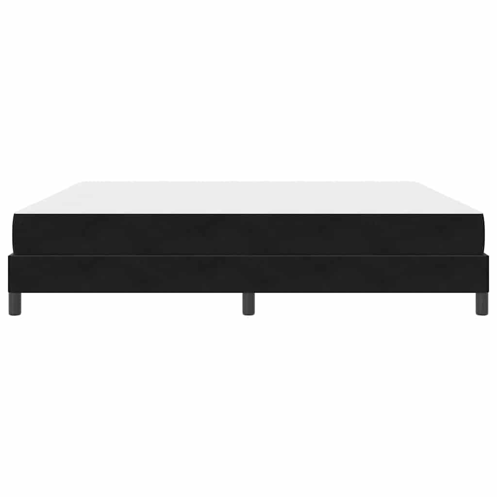 Boxspringbed met matras Zwart 200 x 200 cm Fluweel