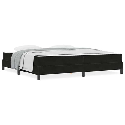 Boxspringbed met matras Zwart 200 x 200 cm Fluweel