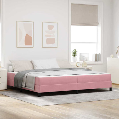 Boxspringbed met matras Roze 200 x 200 cm Fluweel