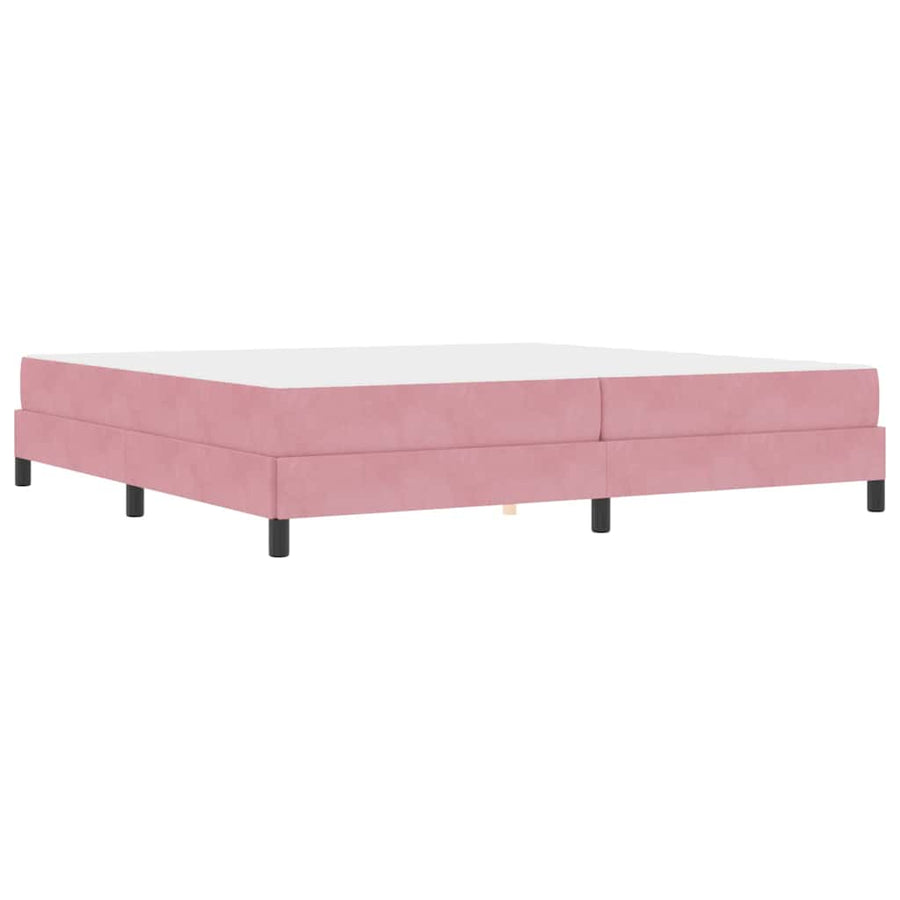 Boxspringbed met matras Roze 200 x 200 cm Fluweel