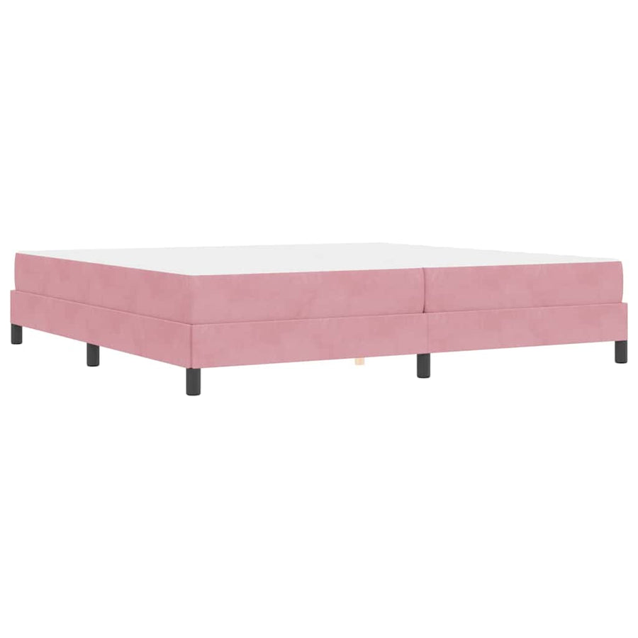 Boxspringbed met matras Roze 200 x 200 cm Fluweel