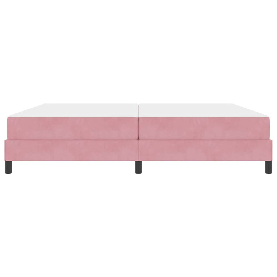 Boxspringbed met matras Roze 200 x 200 cm Fluweel