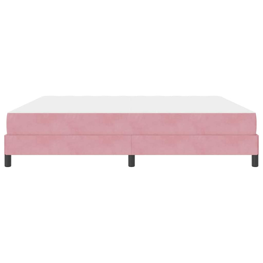 Boxspringbed met matras Roze 200 x 200 cm Fluweel