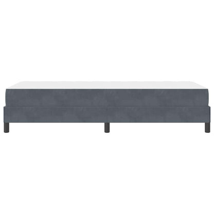 Boxspringbed met matras Donkergrijs 80 x 210 cm Fluweel