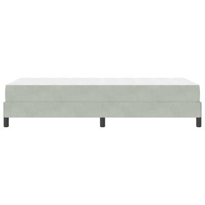 Boxspringbed met matras Lichtgrijs 90 x 210 cm Fluweel
