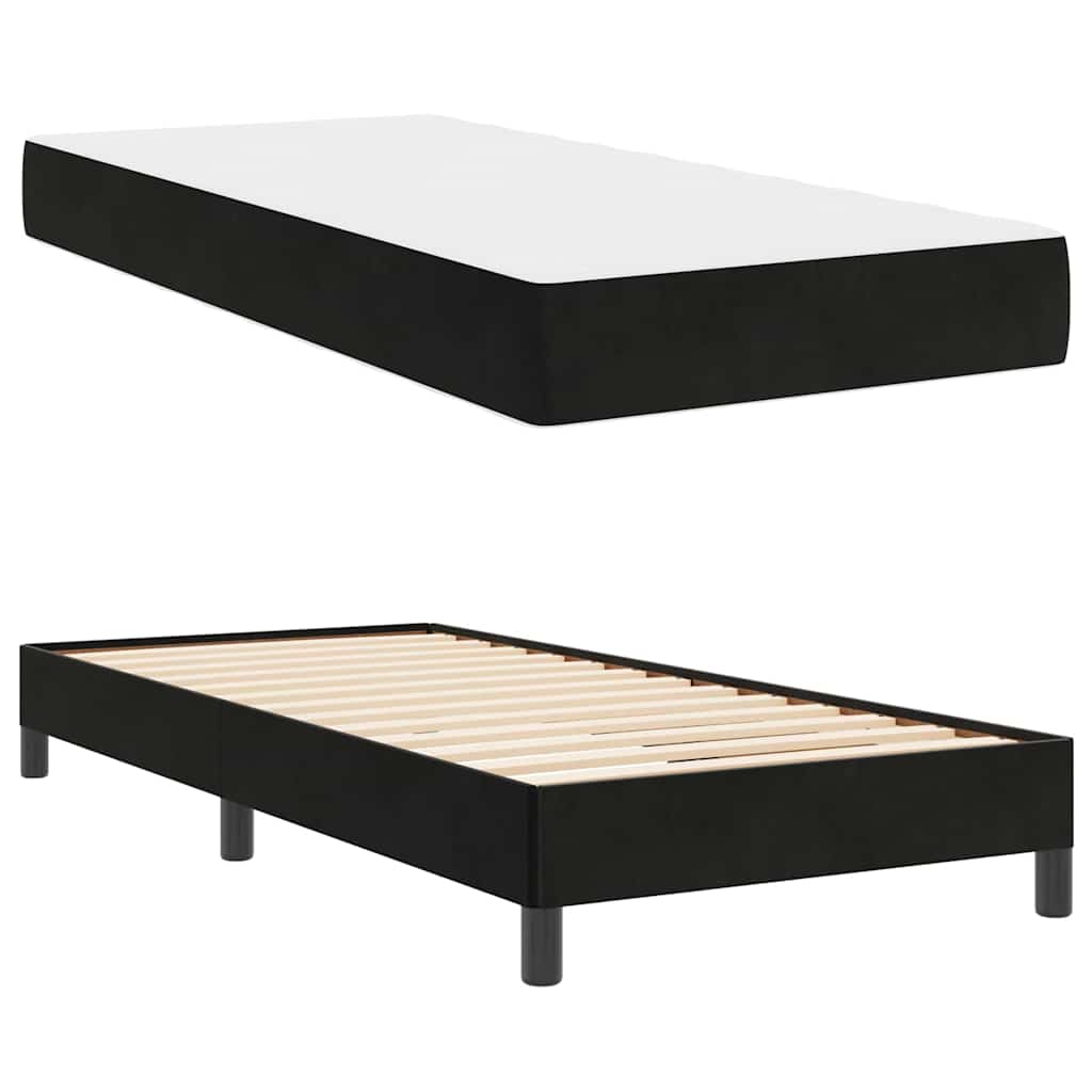 Boxspringbed met matras Zwart 90 x 210 cm Fluweel
