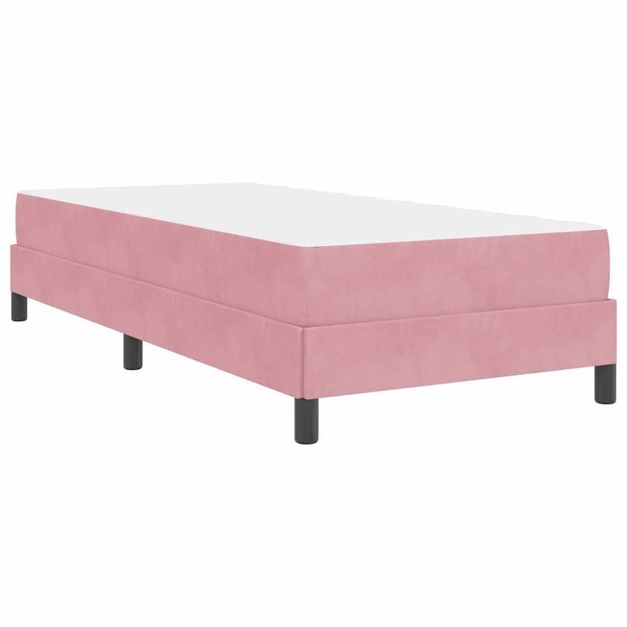 Boxspringbed met matras Roze 90 x 210 cm Stof