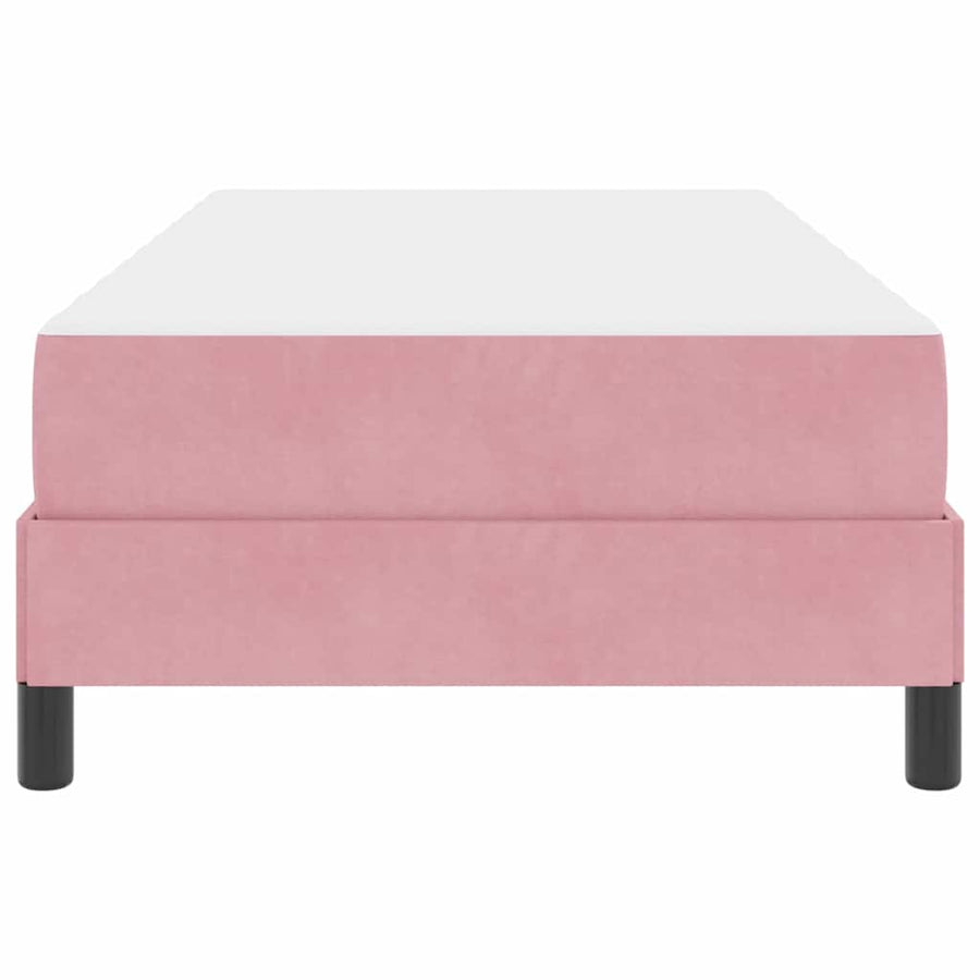 Boxspringbed met matras Roze 90 x 210 cm Stof