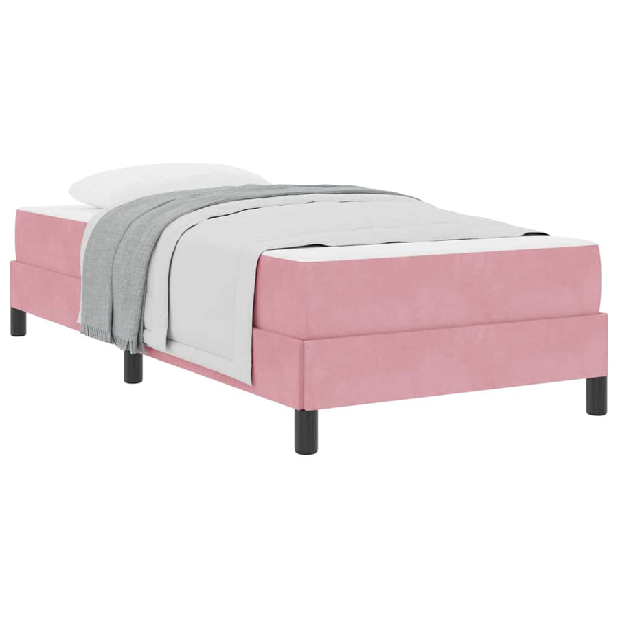 Boxspringbed met matras Roze 90 x 210 cm Stof