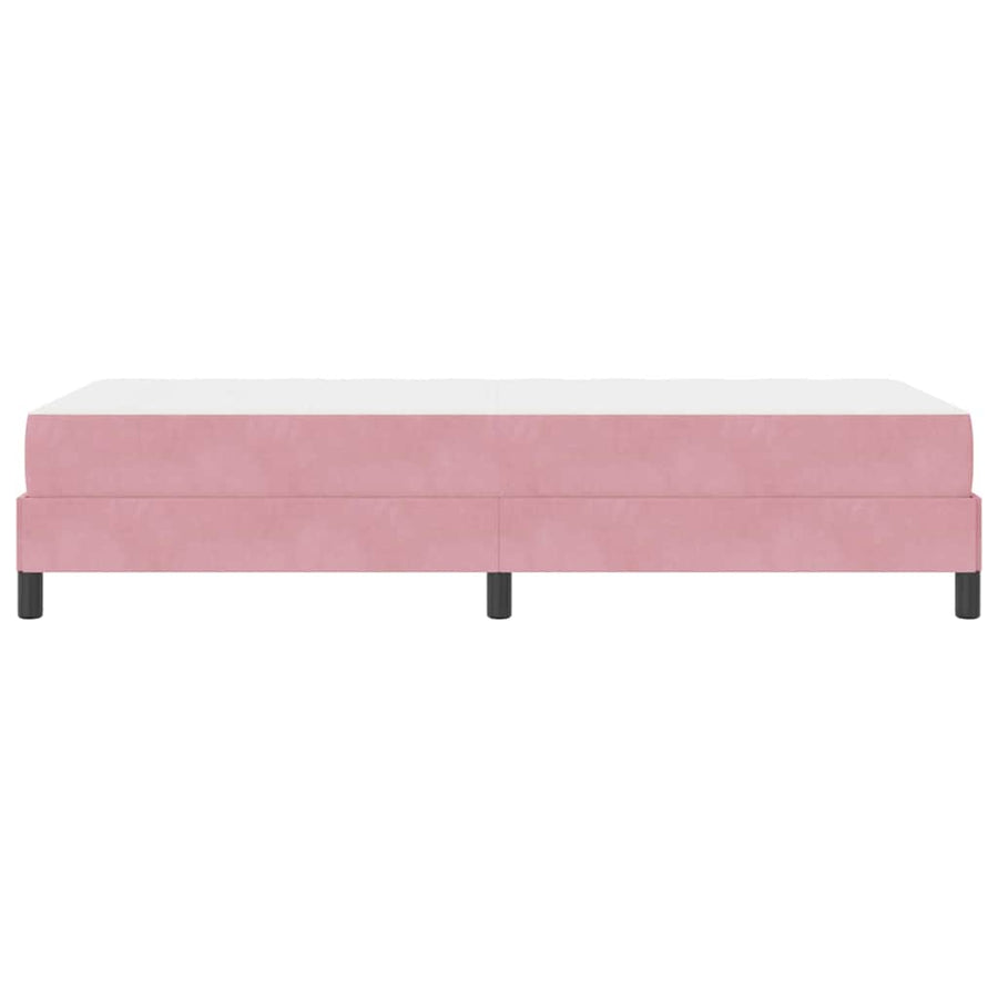 Boxspringbed met matras Roze 90 x 210 cm Stof