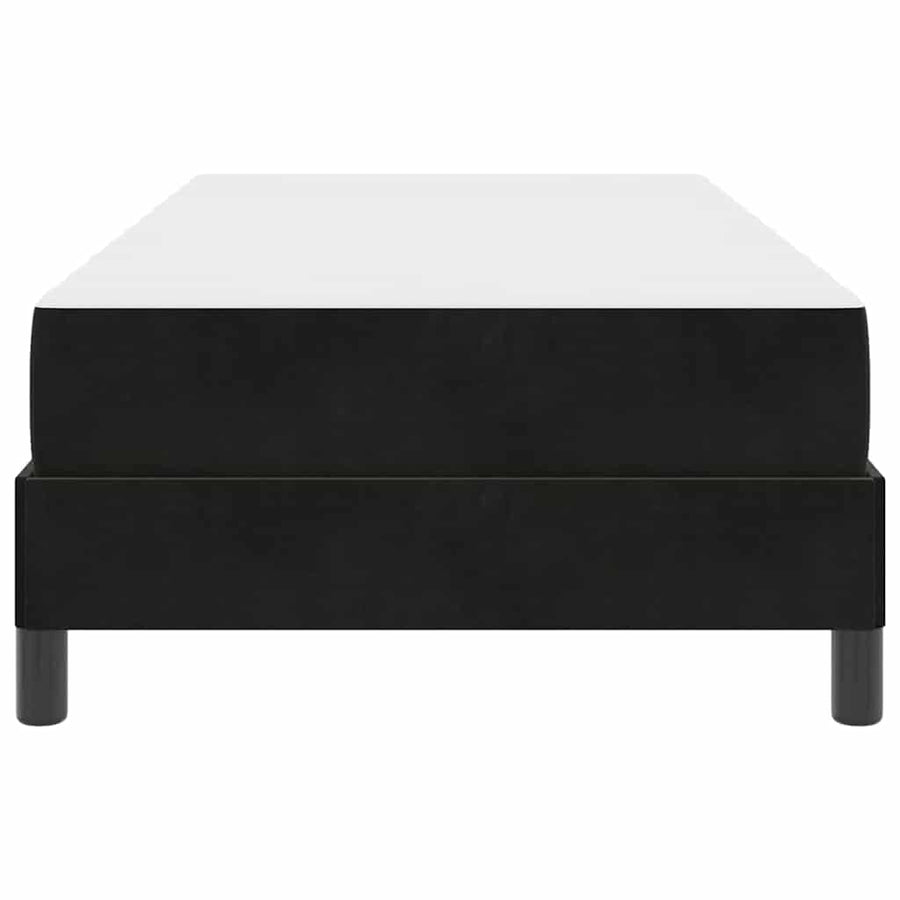 Boxspringbed Met Matras Zwart 100 X 210 Cm Stof Donkergrijs