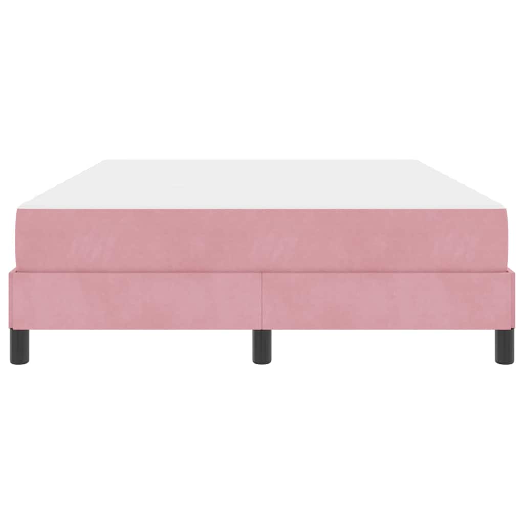 Boxspringbed met matras Roze 140 x 210 cm Fluweel