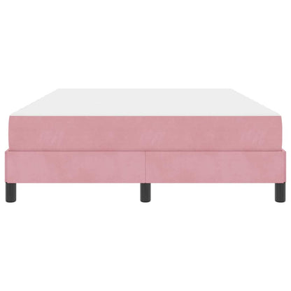 Boxspringbed met matras Roze 140 x 210 cm Fluweel