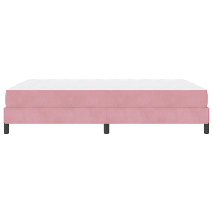 Boxspringbed met matras Roze 140 x 210 cm Fluweel