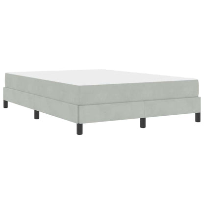 Boxspringbed met matras Lichtgrijs 160 x 210 cm Stof