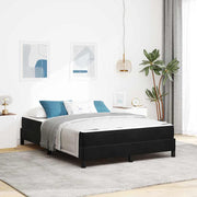 Boxspringbed met matras 160x210 cm zwart stof