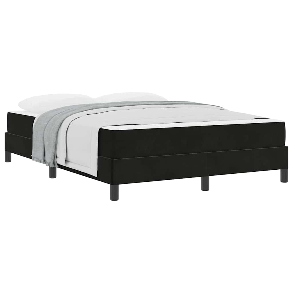Boxspringbed met matras Zwart 160 x 210 cm Stof
