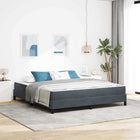 Boxspringbed met matras donkergrijs 180x210 cm