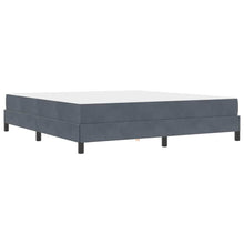 Boxspringbed met matras Donkergrijs 180 x 210 cm Stof