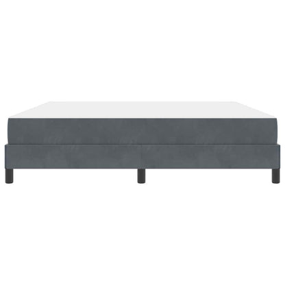 Boxspringbed met matras Donkergrijs 180 x 210 cm Stof