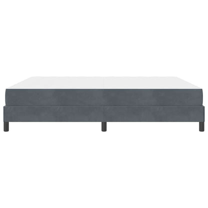 Boxspringbed met matras Donkergrijs 180 x 210 cm Stof