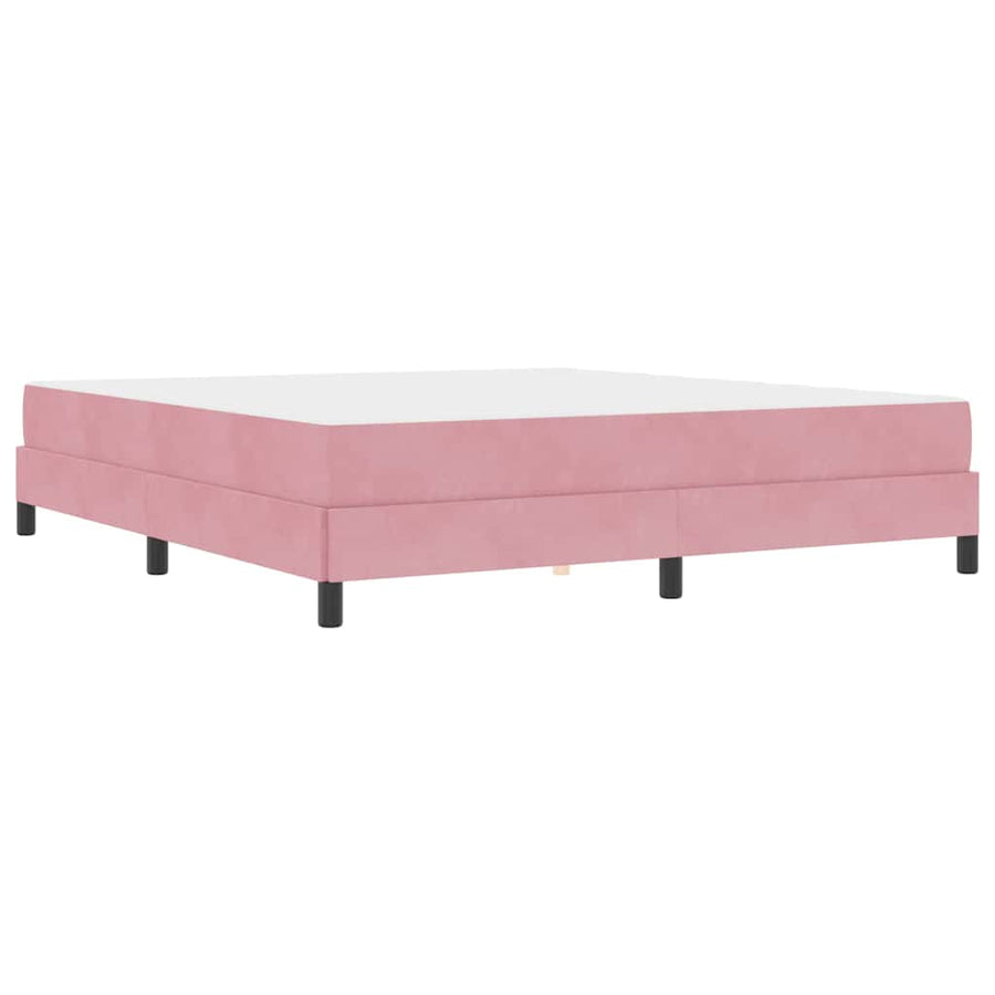 Boxspringbed met matras Roze 180 x 210 cm Stof